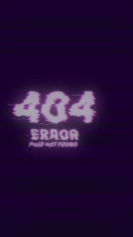 404 error page - glitch art