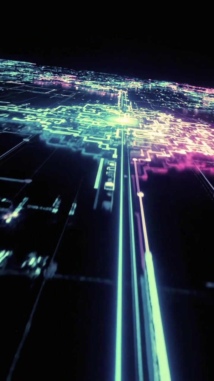 Animazione del flusso di dati su circuito digitale
