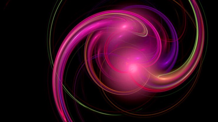 Fondo de movimiento abstracto con patrón de ondas rojas y rosas