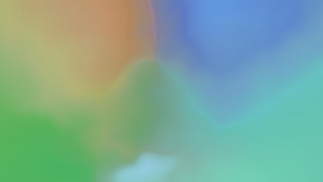 green, orange, turquoise and blue gradient background in motion