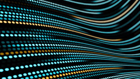 animation of colourful moving spots on black background