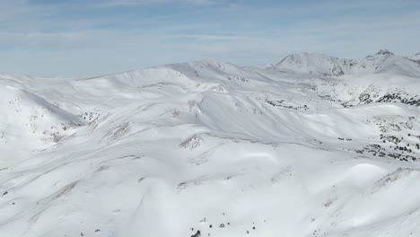 aerial views of mountain peaks from loveland pass, colorado