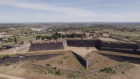 incredible star-shaped forte de santa luzia, aerial circling