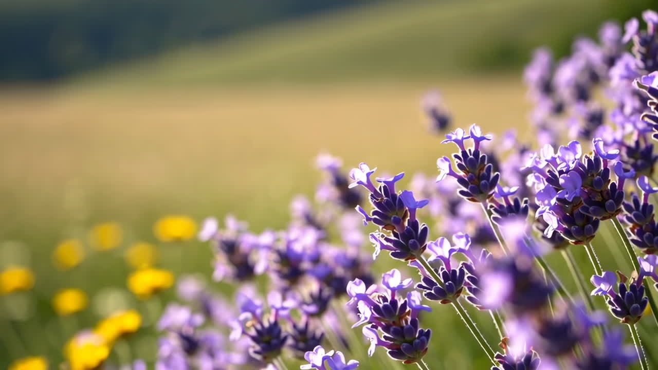 Vibrant Lavender Flowers in a Field