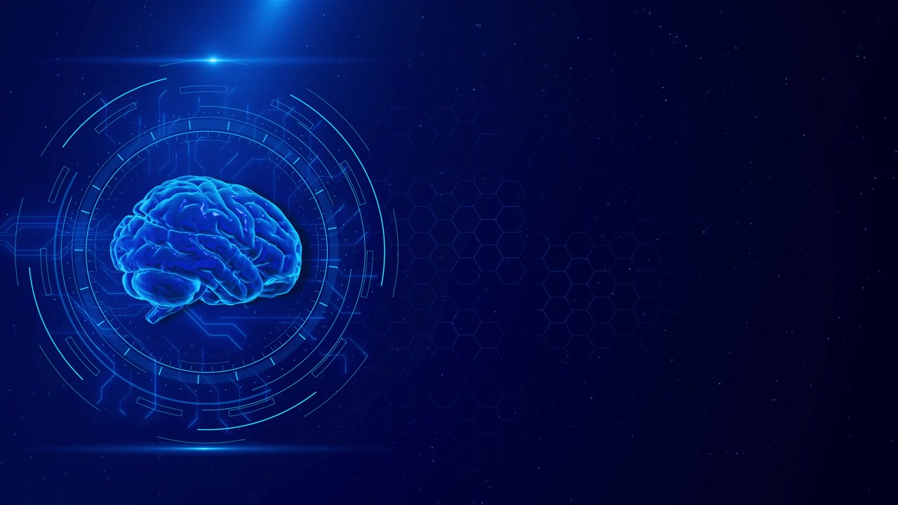 The human brain powered by artificial intelligence business and medical health concept ai digital