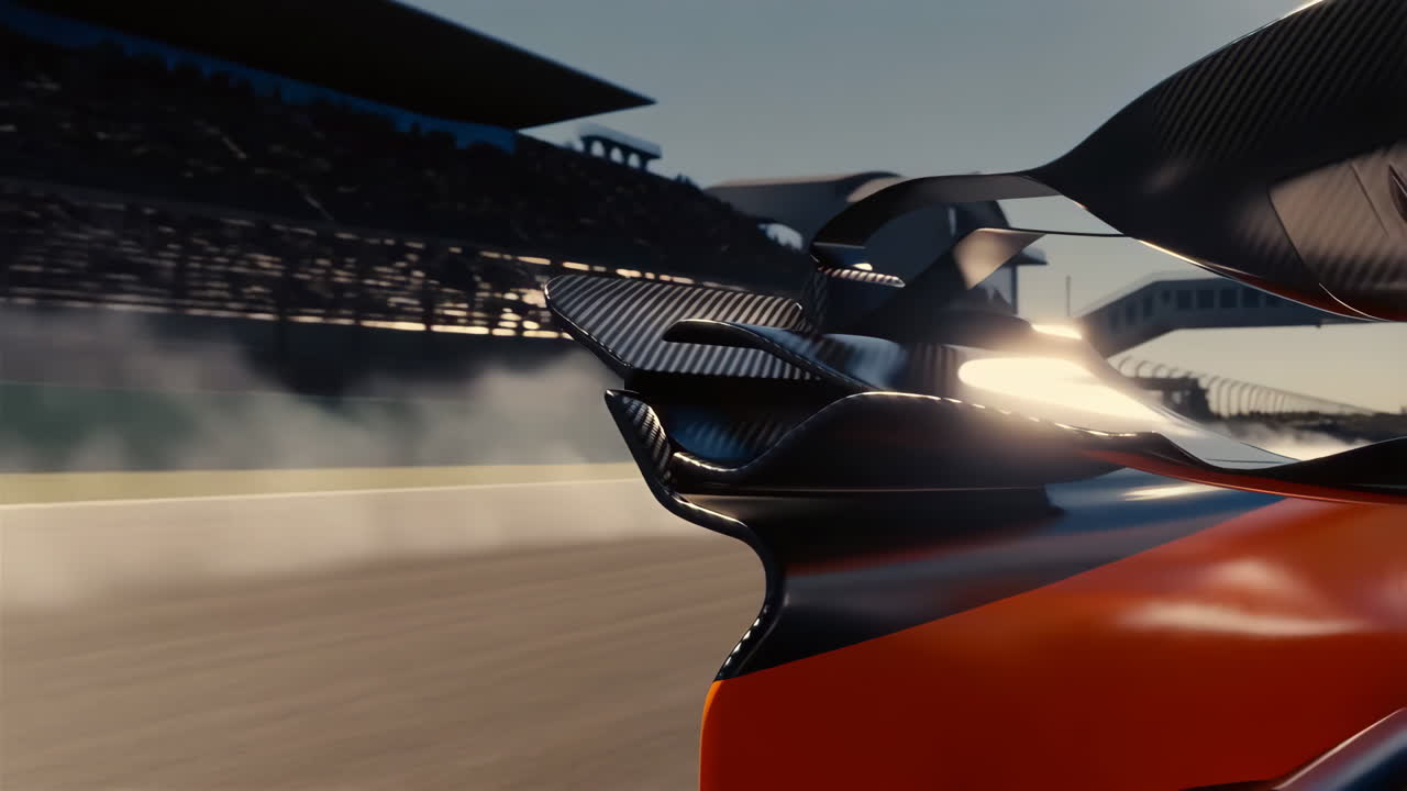 Formula 1 racing car on track