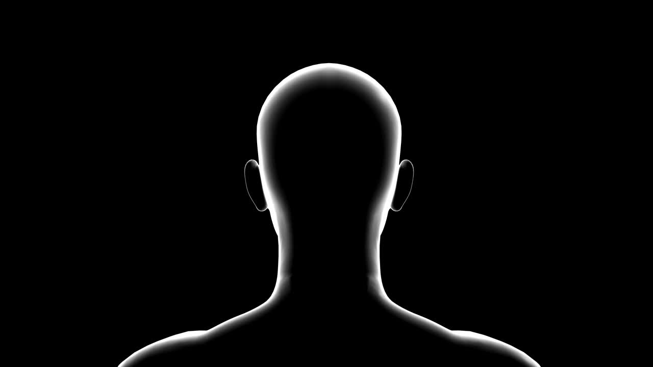 남자, 남성 신체 3d 모델, 시엄리스 루프