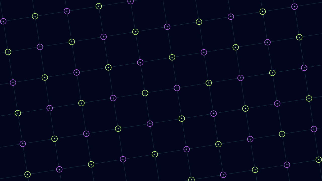 A visually appealing seamless pattern featuring colorful circles on a sleek black background, creating a vibrant and modern aesthetic