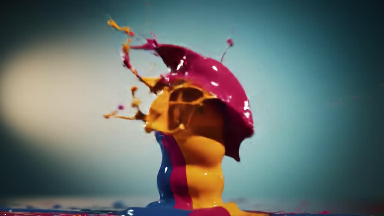 salpicaduras de pintura de colores