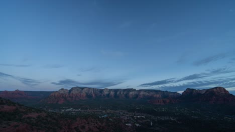 red rock mountain scenery at sunrise/sunset