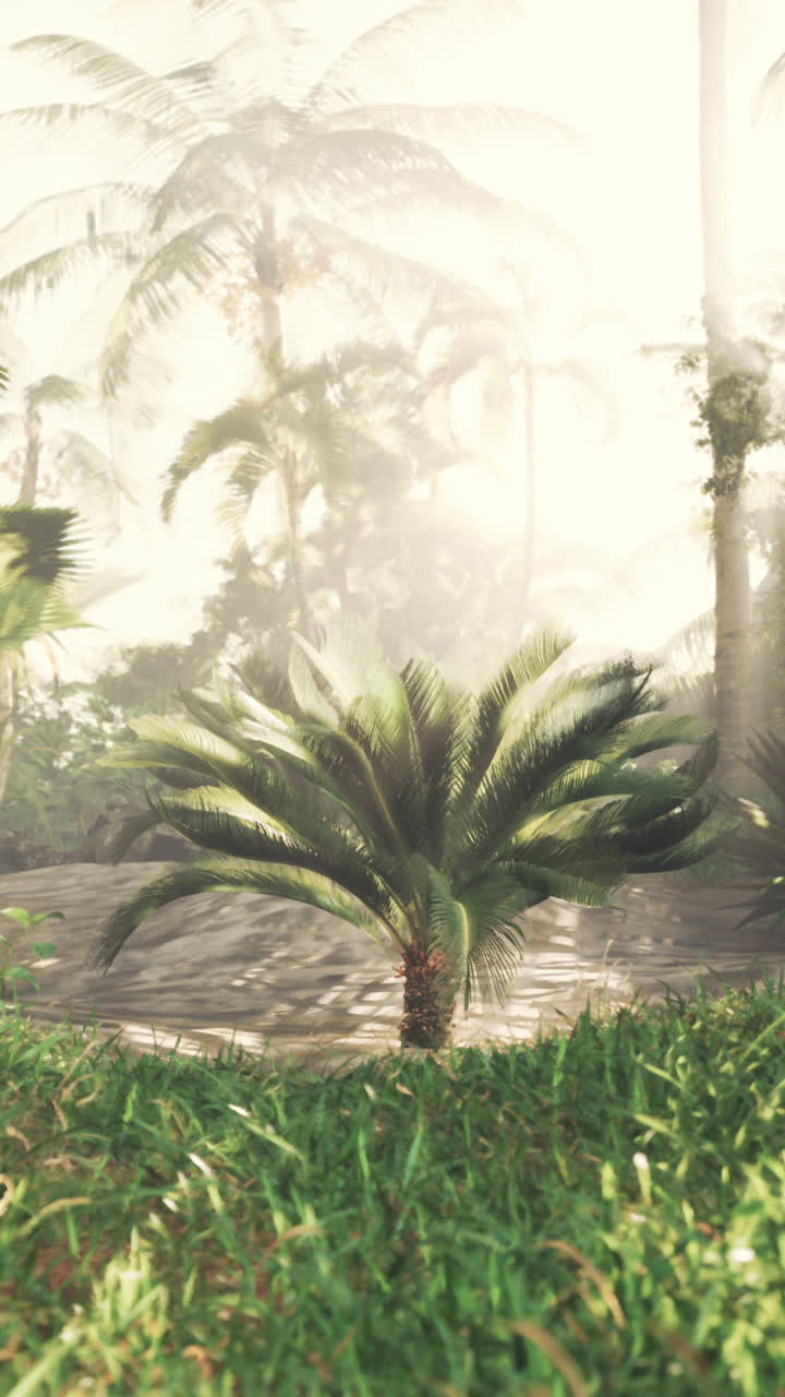 Tranquil Tropical Jungle Scene