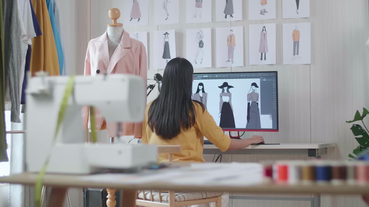 Fashion Designer at Work