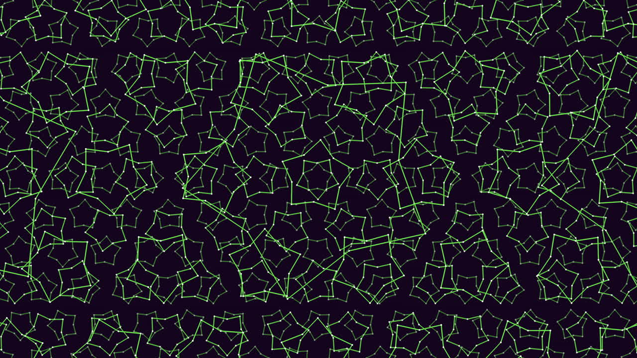 patrón abstracto moderno en negro y verde con formas dentadas y líneas repetidas