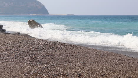 sea waves in antalya beach mediterranean 1