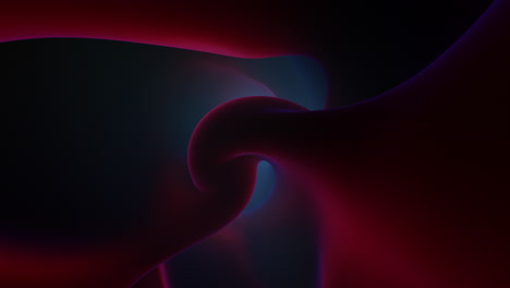 espiral azul y roja dinámica sobre fondo oscuro