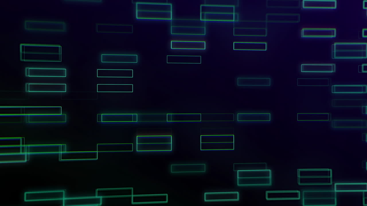 animación de formas en movimiento sobre fondo negro