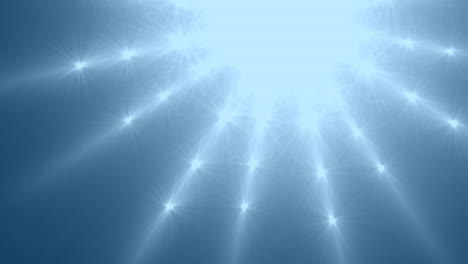 animation of purple shapes on blue background