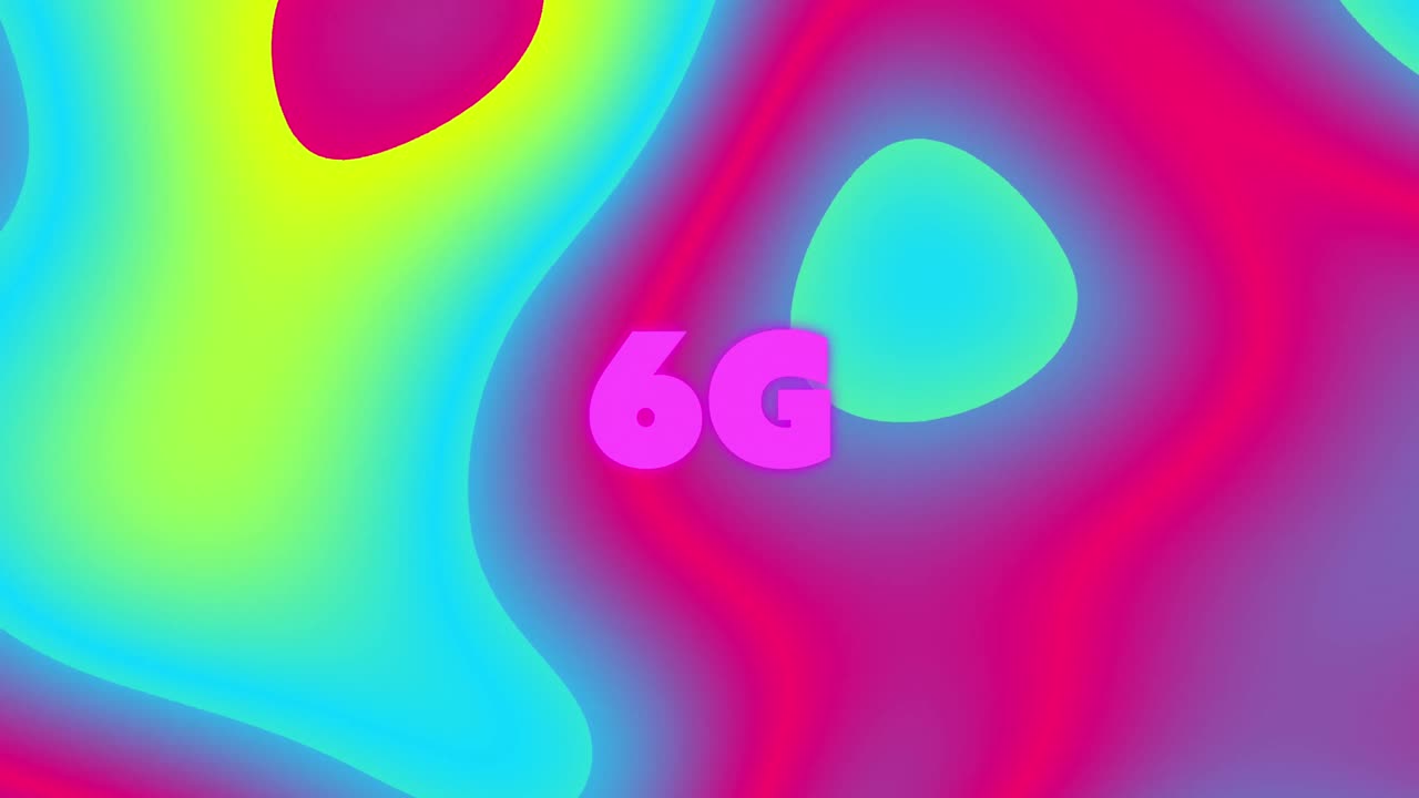 다채로운 변화하는 배경 위에 6g의 애니메이션
