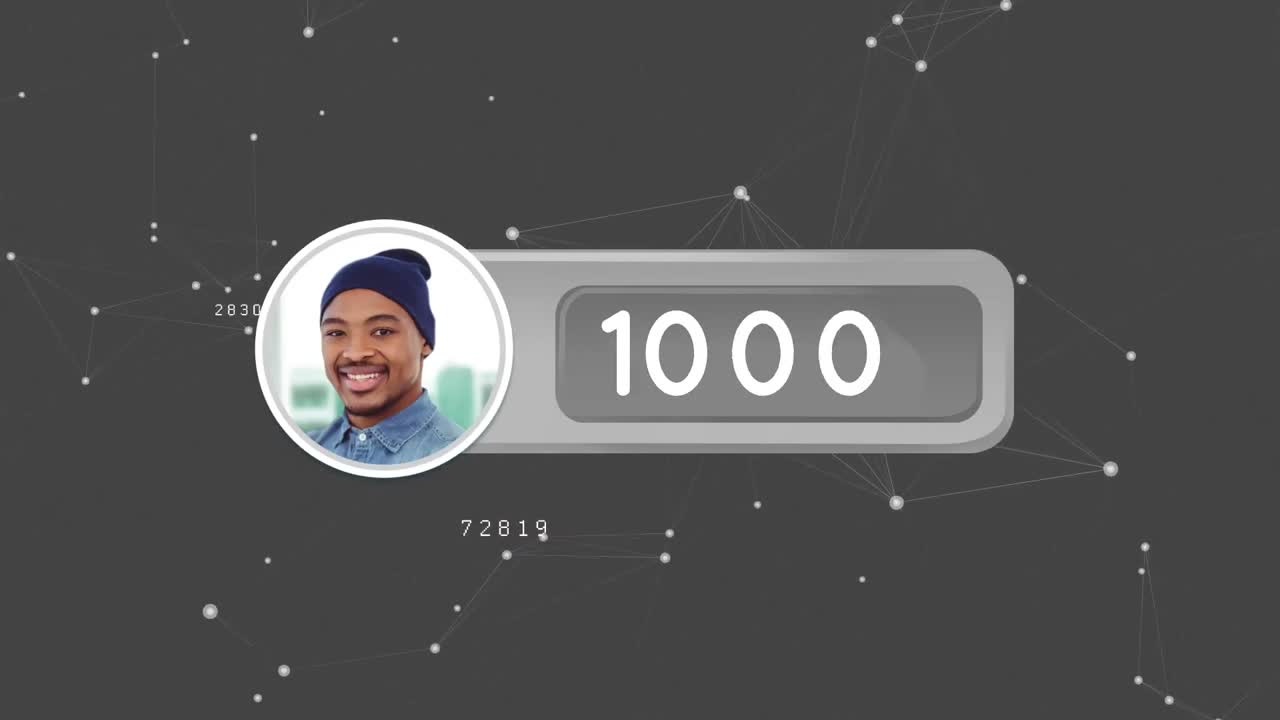 프로파일 아이콘과 비대칭 라인