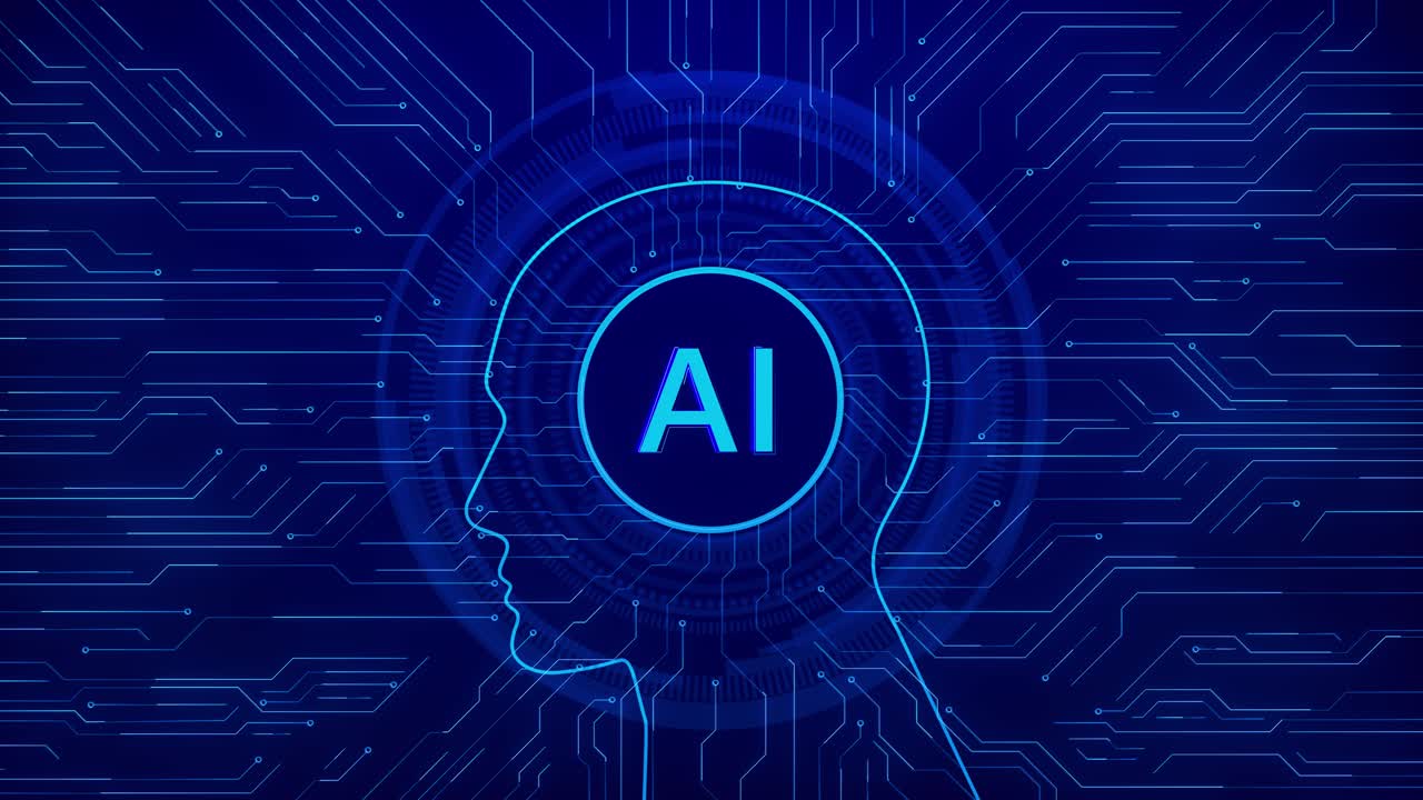 3d futuristic cyber technology innovation interface brain artificial intelligence concept circuit