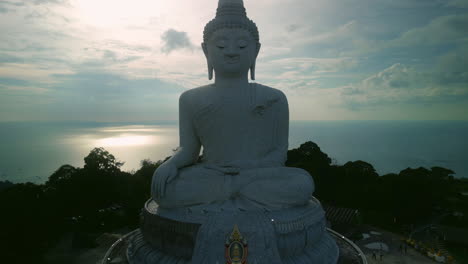 giant buddha statue with ocean view