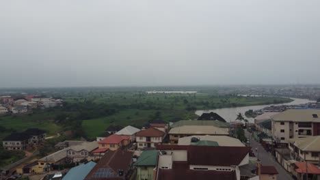 Aerial-view-neighbourhood-in-Lagos-Nigeria-on-a-hazy-day-with