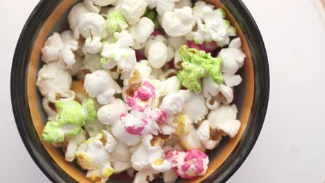 colorful popcorn in a bowl