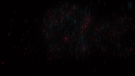 fuegos artificiales de animación de cg mágicos