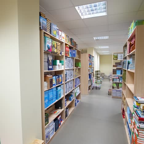 library with big bookcase