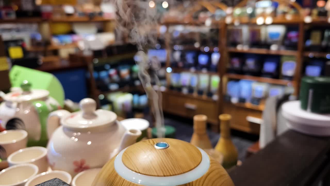 Diffuseur d’aromathérapie dans une boutique