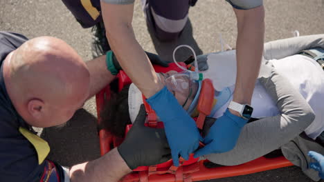 hands, oxygen for first aid