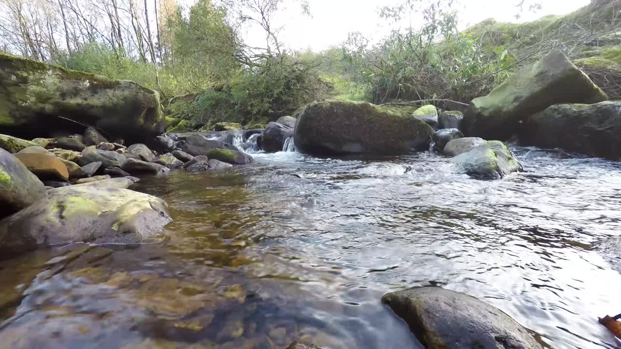 Scene in time-lapse dalla campagna del Lancashire