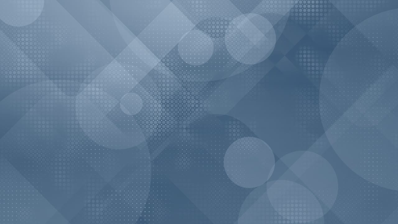 Blue abstract background, loopable overlapping circles and halftone dots animation, geometric pattern for corporate digital design