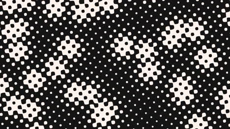 bold and timeless close-up of a black and white polka dot pattern