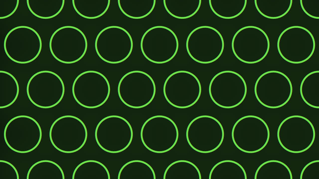 círculos de neón brillantes - patrón dinámico sobre fondo negro
