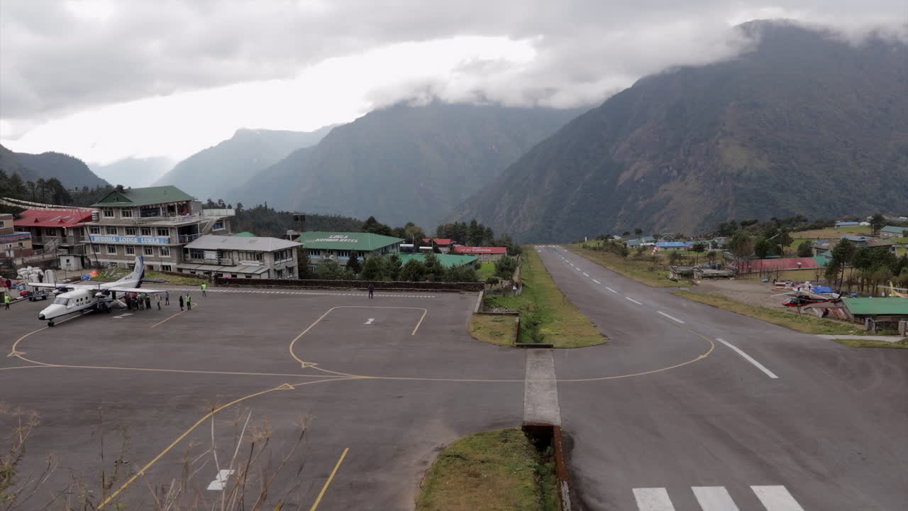 Tenzing Hillary Airport in Lukla, Nepal. The most dangerous airport in the world