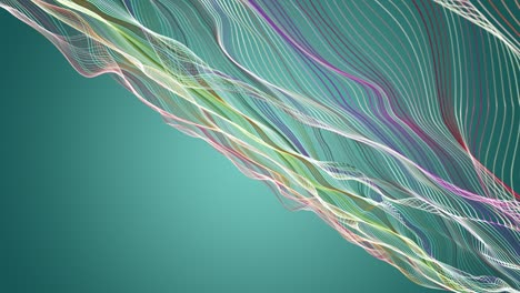 animación fantástica con objeto de onda de partículas en cámara lenta, 4096x2304 bucle 4k