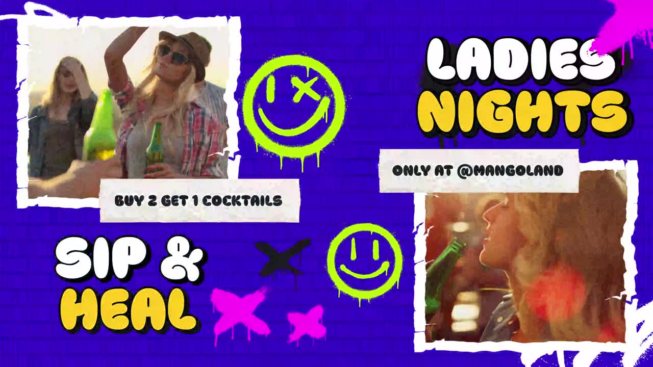 Young People Partying and Drinking Cocktails at a Night Event