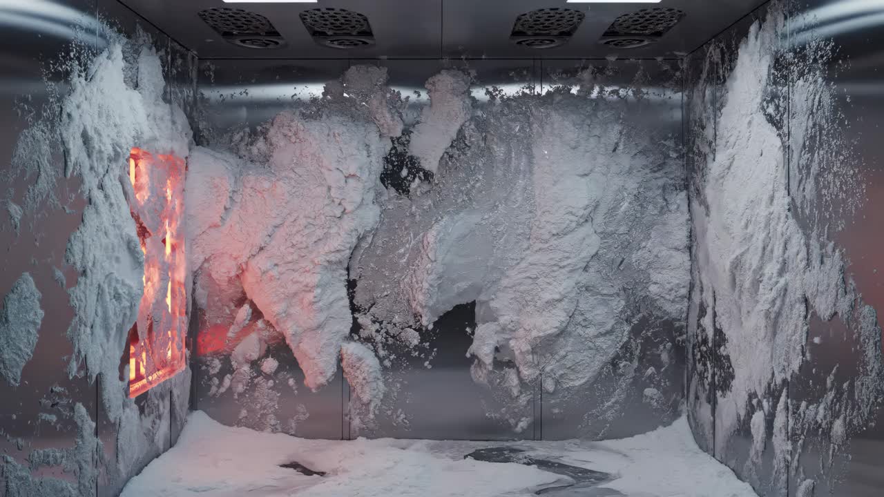 Foggy Room with Industrial Equipment