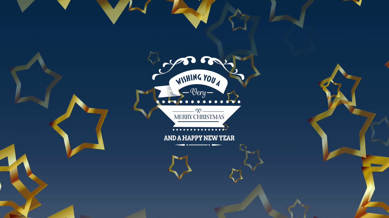 animación de felicitaciones de navidad texto y decoración de navidad