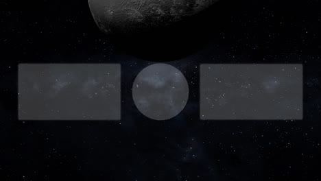 moon space end card ending screen motion graphics