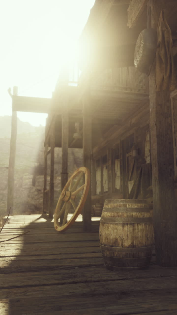 saloon occidental en el desierto