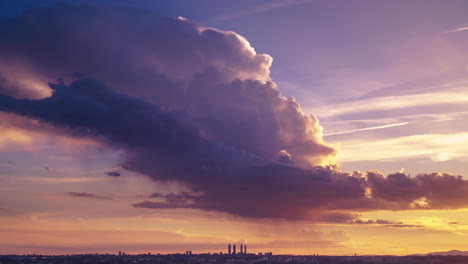 sunset seen from paracuellos del jarama