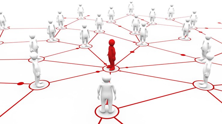 Red 3dman connecting to white 3d-men after appearing
