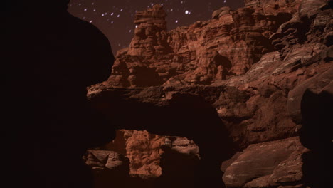 red rocks and milky way night sky in moab utah