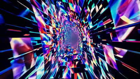 abstract neon tunnel