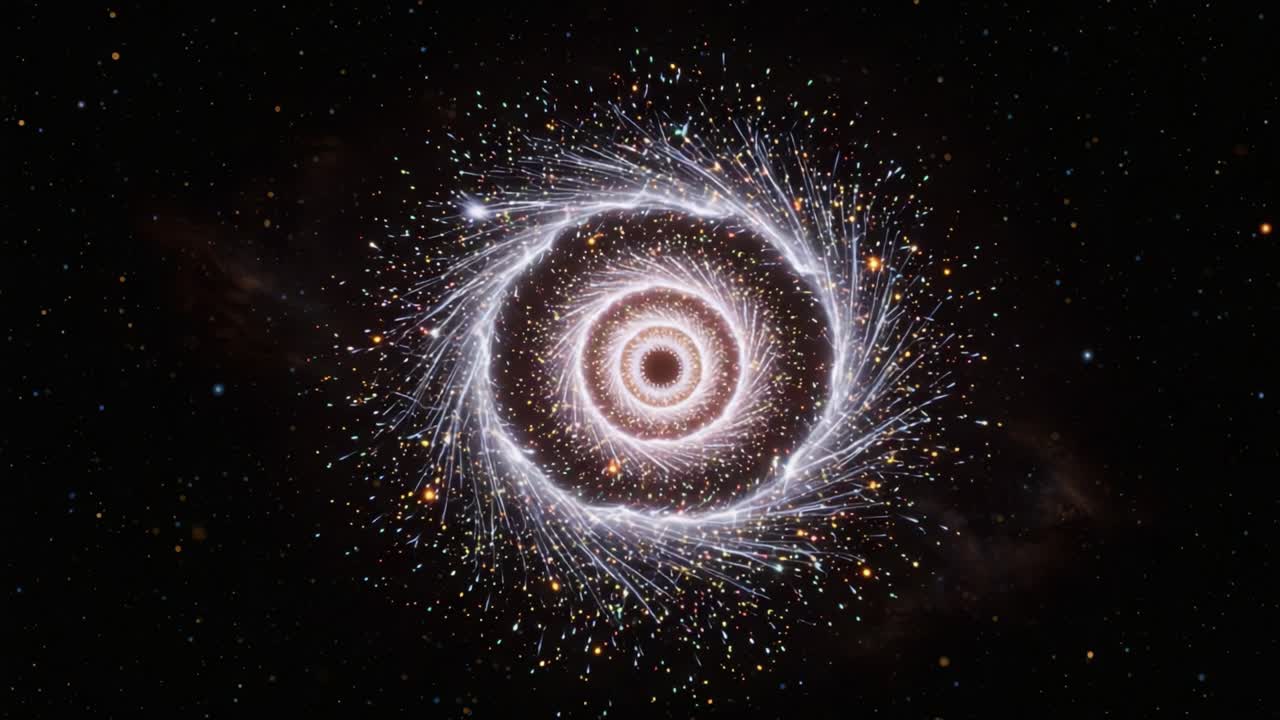 Stunning Astronomical Spiral Galaxy Captured in Cosmic Depths with Starry Background Revealing the Beauty and Complexity of Celestial Structures