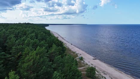 timelapse footage of plienciems white dune in latvia on a sunny summer day. fast moving clouds, shifting light, and coastal scenery create a dynamic and visually captivating natural moment