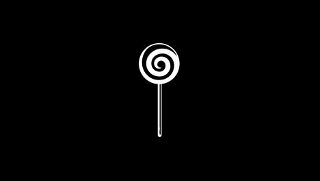 lollipop candie icon vintage twitched bad signal animation.