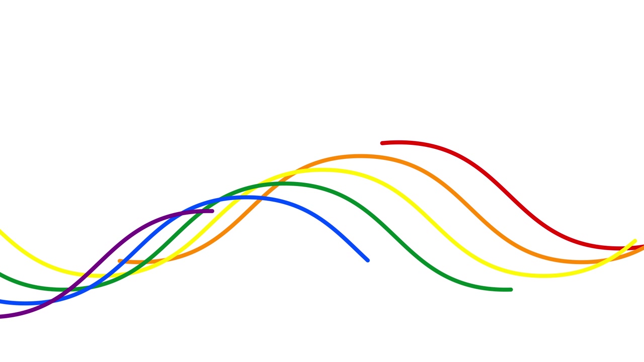 Pride LGBT-farver på hvid baggrund